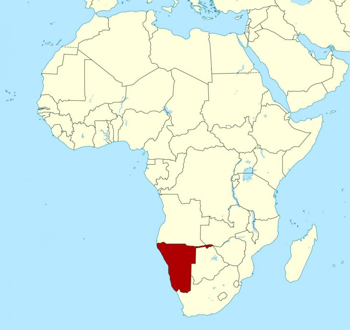 Mapa ng africa, Namibia