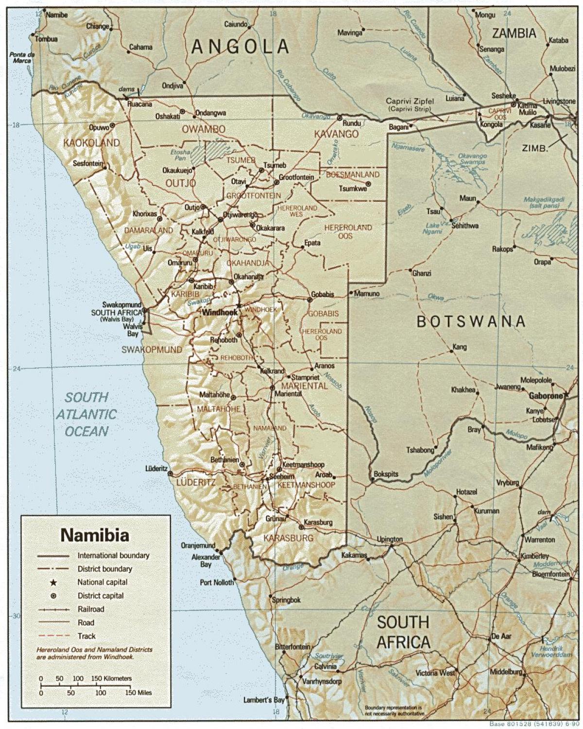 Mapa ng Namibia farm
